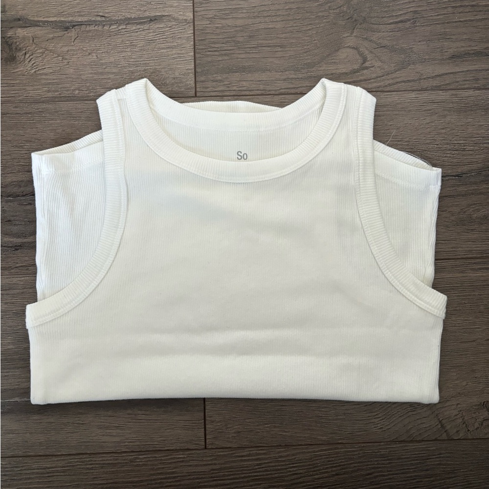 Everyday white tank top